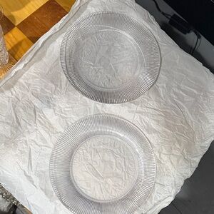 Elegant Clear Glass Dinner Plates